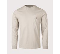 Carhartt WIP Mens Pocket Long Sleeve T-Shirt - Colour: 3GEXX Puddle - Size: Small