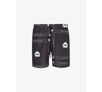 Carhartt Wip Mens Print / Black Slater Graphic-print Swim Shorts L