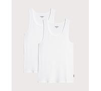 Carhartt WIP Mens Regular Fit 2 Pack Vest - Colour: 931XX White + White - Size: XL