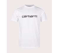 Carhartt WIP Mens Regular Fit Script T-Shirt - Colour: 00AXX White/Black - Size: Large