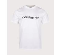 Carhartt WIP Mens Regular Fit Script T-Shirt - Colour: 00AXX White/Black - Size: Medium