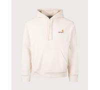 Carhartt WIP Mens Relaxed Fit American Script Hoodie - Colour: 05XX Natural - Size: Large