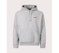 Carhartt WIP Mens Relaxed Fit American Script Hoodie - Colour: V6XX Grey Heather - Size: Large Large