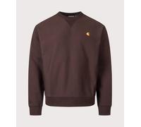 Carhartt WIP Mens Relaxed Fit American Script Sweatshirt - Colour: 33HXX Palisander - Size: XL XL
