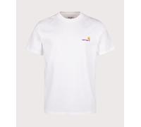 Carhartt S/S American Script T-Shirt, White, XL