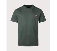 Carhartt WIP Mens Relaxed Fit American Script T-Shirt - Colour: 3GHXX Kale Green - Size: Medium