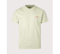 Carhartt WIP Mens Relaxed Fit American Script T-Shirt - Colour: UVXX Pale Olive - Size: Small