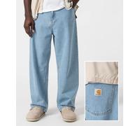 Carhartt WIP - Brandon Heavy Stone Bleached Blue - Jeans - blue - L - 65% Polyester, 35% Cotton,100% Cotton,Denim L