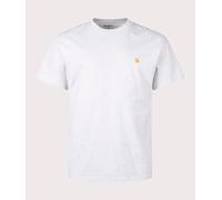 Carhartt WIP Mens Relaxed Fit Chase T-Shirt - Colour: 00JXX Ash Heather / Gold - Size: Medium