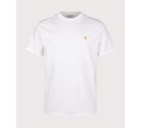 Short Sleeve Chase T Shirt White Gold, Small