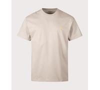 Carhartt WIP Mens Relaxed Fit Chase T-Shirt - Colour: 2Q6XX Dusky Beige/Gold - Size: Large