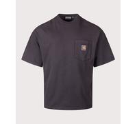 Carhartt WIP Mens Relaxed Fit Hudson Pocket T-Shirt - Colour: 895F Black - Size: Medium Medium