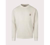 Carhartt WIP Mens Relaxed Fit Long Sleeve Vista Waffle T-Shirt - Colour: 2LPGD Fleur De Sel - Size: Large