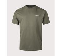 Carhartt WIP Mens Relaxed Fit Script Embroidery T-Shirt - Colour: 3LUXX Leaf/White - Size: Large