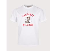 Carhartt WIP Mens Relaxed Fit Wild Dog T-Shirt - Colour: 02XX White - Size: Large Large