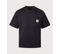 Carhartt WIP Mens Relaxed Fit Work Pocket T-Shirt - Colour: 89XX Black - Size: Small