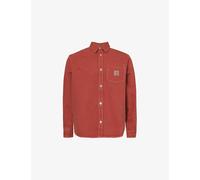 Carhartt Wip Mens Tuscany George Brand-patch Denim Shirt Xl