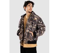 Carhartt WIP Mens Loose Fit OG Active Jacket - Colour: 3X560 Heavy stone wash Camo Feather Tree/Black - Size: Medium