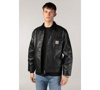 Carhartt WIP - OG Dean Black/Black - Leather Jacket - black - XXL - 100% Waxed Cotton XXL
