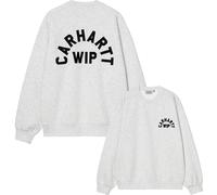 Carhartt WIP - Oversized sweatshirt - Arch Script Sweat Ash Heather Dark Navy Stone Washed for Men - Size L Navy L