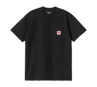 Carhartt WIP Mens Relaxed Fit Pocket Heart T-Shirt - Colour: 1V2XX Black/Red - Size: Medium