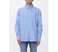 CARHARTT WIP Relaxed Fit Striped Cotton Poplin Shirt with Patch Pocket - Size: L - male