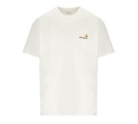 CARHARTT WIP S/S AMERICAN SCRIPT WHITE T-SHIRT L