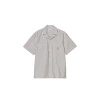 Carhartt WIP S/S Leavel striped shirt - White S-M-L-XL