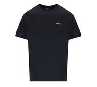 Carhartt WIP Mens Relaxed Fit Script Embroidery T-Shirt - Colour: 38LXX Deep Night/White - Size: Small