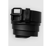 Black Leather Script Belt with Logo - male - Carhartt Wip - Belts - Black - S - Accessories S