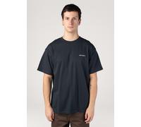 Carhartt WIP Mens Relaxed Fit Script Embroidery T-Shirt - Colour: 38LXX Deep Night/White - Size: Large