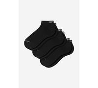 Carhartt WIP - Script Sneakers Pack Of 3 Black/White - Socks - black - Onesize - 84% Cotton, 14% Polyester, 2% Elastane Onesize