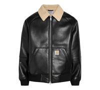 Carhartt Wip Shepton Faux Leather and Shearling Jacket - Black - XL