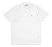 Carhartt WIP Short Sleeve Chase Pique Polo - White - I023807-00R SS C