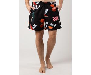 Carhartt WIP - Slater Swim Isis Maria Dinner Print/Black - Board Shorts - black - XL - 100% Polyester XL
