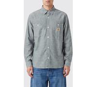CARHARTT WIP Slim Fit Cotton Casual Shirt with French Collar and Patch Pocket - Size: L - male