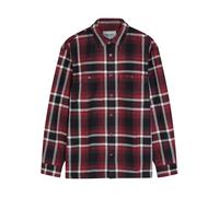 Carhartt Wip Vaughn Plaid Cotton Shirt - Burgundy - XL