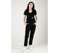 Carhartt WIP - W' Bib Overall Rinsed Black - Dungarees - black - XS - 97% Cotton, 3% Elastane XS