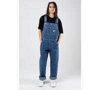 Carhartt WIP - W' Bib Overall Straight Stone Washed Blue - Dungarees - blue - S - 100% Cotton,Denim S