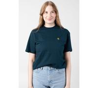 Carhartt WIP - W' Chase Duck Blue / Gold - T-Shirt - blue - S - 100% Organic Cotton,Jersey S
