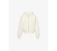 Carhartt WIP Womens Carhartt WIP Casey Logo-Embroidered Cotton Hoody Natural / Silver L