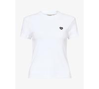 Carhartt WIP Womens Carhartt WIP Heart-Patch Short-Sleeve Cotton-Jersey T-Shirt White / Black M