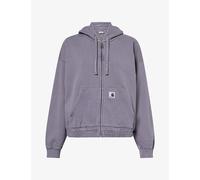 Carhartt WIP Womens Carhartt WIP Hoggard Hooded Cotton-Jersey Jacket Shady Purple L