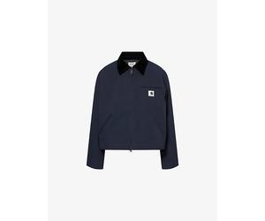 Carhartt WIP Womens Carhartt WIP Newkirk Velvet-Collar Nylon Jacket Deep Night / Black L