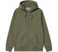 Carhartt WIP - Zip-up sweatshirt - Hooded Chase Jacket Leaf / Gold for Men - Size S - Khaki Khaki S