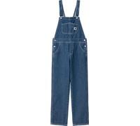 Carhartt - Women's cotton salopettes - W' Bib Overall Straight Blue Stone Washed for Women - Size S Blue S