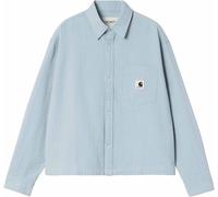 Carhartt - Women's long-sleeved cotton shirt - W' L/S Toland Shirt Toland Stripe Blue Fog for Women - Size L Blue