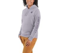 Carhartt Women Hoodie Clarksburg Sweatshirt, Color:lilac haze, Size:L