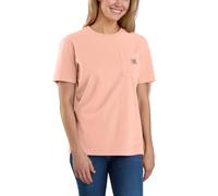 Carhartt Women's 103067 Women's WK87 Workwear Pocket Short Sleeve T-Shirt, Tropical Peach, L