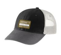 Carhartt Women's 105248 Women's Canvas Mesh Back Workwear Patch Cap, Black, One Size